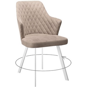 Изображение товара Стул поворотный, К4 капучино, ножки белые Dikline 00-00064806