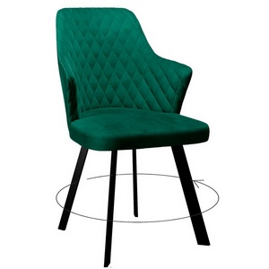 Изображение товара Стул поворотный, К13 изумруд, ножки черные Dikline 00-00064088
