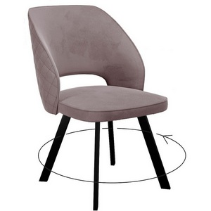 Изображение товара Стул DikLine 274 поворотный Z48 капучино, ножки черные