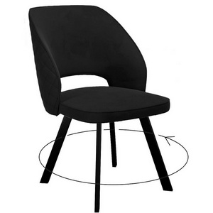 Изображение товара Стул DikLine 274 поворотный К21 черный, ножки черные