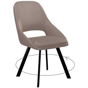 Изображение товара Стул DikLine 247 поворотный, Z48 капучино, ножки черные