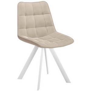 Изображение товара Стул DikLine 229 поворотный, B03 BEIGE, ножки белые