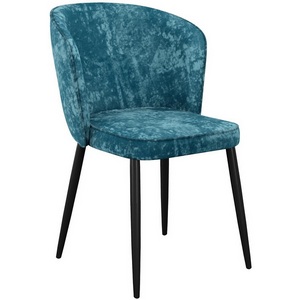 Изображение товара Стул DikLine 347 микровелюр M19 бирюза, ножки черные