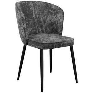 Изображение товара Стул DikLine 347 микровелюр M14 серый, ножки черные