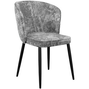 Изображение товара Стул DikLine 347 микровелюр M13 светло-серый, ножки черные
