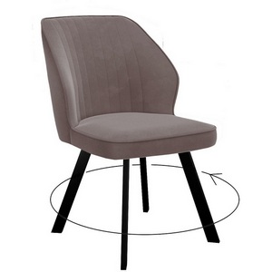 Изображение товара Стул DikLine 232 поворотный B5 LATTE, ножки черные