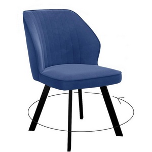Изображение товара Стул DikLine 232 поворотный Z20 синий, ножки черные