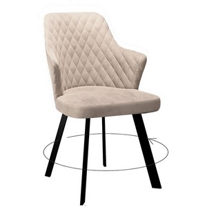 Изображение товара Стул DikLine 245 поворотный, C103 крем, ножки черные