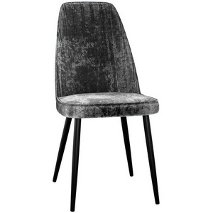 Изображение товара Стул DikLine 326 микровелюр M14 серый, ножки черные