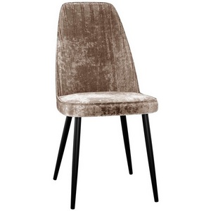 Изображение товара Стул DikLine 326 микровелюр M05 шоколад, ножки черные