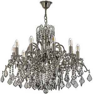 Изображение товара Подвесная люстра хрусталь Dio D`arte Alessandria Nickel Alessandria E 1.1.10.601 N подсвечник с подвесками
