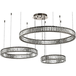 Изображение товара Подвесная люстра светодиодная хрустальная Dio D'Arte Caneva Caneva L 1.5.80+60+40.100 N кольцо