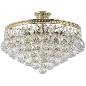 Изображение товара Потолочная люстра хрустальная на штанге Dio D'Arte Cremono Gold Cremono E 1.3.38.600 G