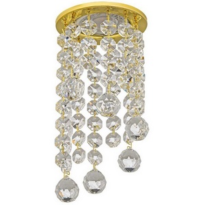 Изображение товара Встраиваемый светильник круглый хрустальный Dio D'Arte Osimo Gold Osimo GU10.5.14.8.115 G