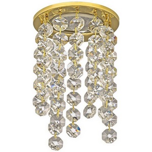 Изображение товара Встраиваемый светильник круглый хрустальный Dio D'Arte Osimo Gold Osimo GU10.5.14.8.124 G