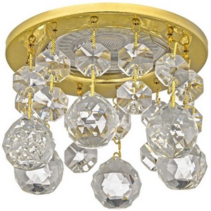 Изображение товара Встраиваемый светильник хрустальный Dio D'Arte Osimo Gold GU10.5.14.9.5.118 G