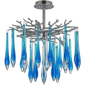 Изображение товара Потолочная люстра хрустальная на штанге Dio D`arte Tavenna Nickel Tavenna H 1.3.46.178 N