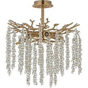 Изображение товара Потолочная люстра хрустальная на штанге Dio D`arte Tavenna Gold Tavenna H 1.3.46.800 G