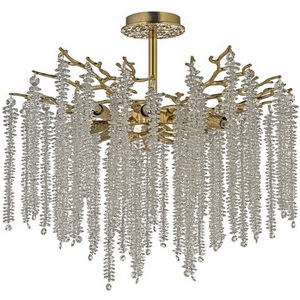 Изображение товара Потолочная люстра хрустальная на штанге Dio D`arte Tavenna Gold Tavenna H 1.3.60.100 G