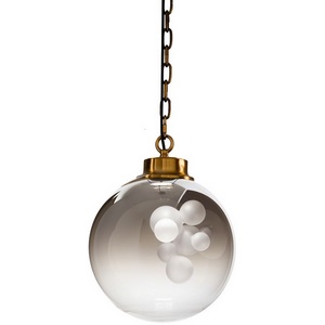 Изображение товара Подвесной светильник KG1148P brass/smoky DeLight Collection Soap в форме шара
