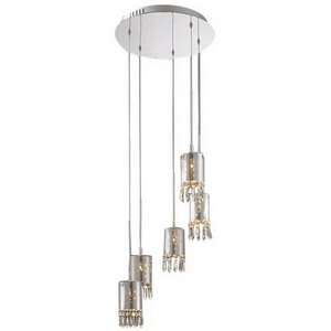 Изображение товара Подвесной светильник DeLight Collection Crystal Tube MD2544/5R с подвесками
