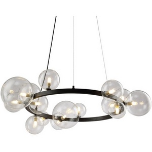 Изображение товара Подвесная люстра OMG1075R black/clear DeLight Collection Art Deco Bubble в форме шара