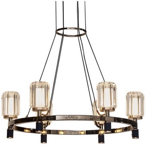 Изображение товара Подвесная люстра светодиодная P0738-6A gold/pearl DeLight Collection P0738 black