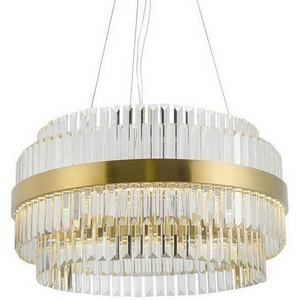 Изображение товара Подвесная люстра светодиодная 40 см Delight Collection Liberty 5515-800 br. titanium gold