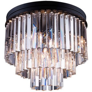 Изображение товара Потолочная люстра Delight Collection 1920s Odeon 771131 (KR0387C-6/P black/clear)