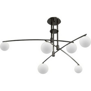 Изображение товара Потолочная люстра на штанге Delight Collection 8119P 8119P/6 black в форме шара