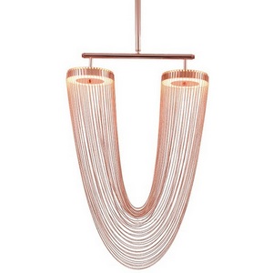 Изображение товара Потолочная люстра светодиодная на штанге Delight Collection Otero 8608P copper