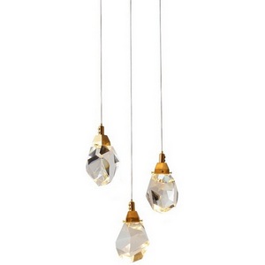 Изображение товара Подвесной светильник Delight Collection Crystal rock II 9701P/3R brass