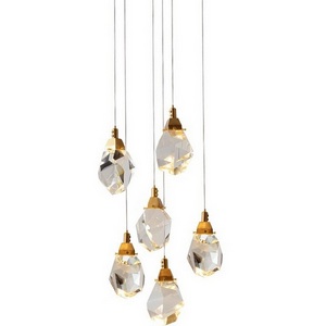 Изображение товара Подвесной светильник Delight Collection Crystal rock II 9701P/6R brass