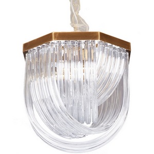 Изображение товара Подвесная люстра Delight Collection Murano Glass A001-400 L4 brass/clear