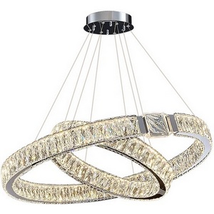 Изображение товара Подвесная люстра светодиодная Delight Collection D8010 D8010P/2R/D800+600 silver