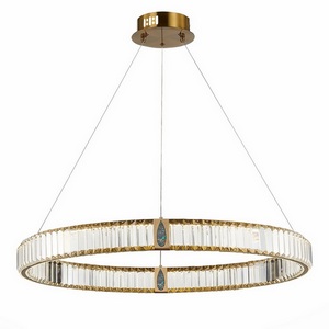 Изображение товара Подвесная люстра светодиодная Delight Collection D8016 D8016P/R/D800 gold/clear кольцо