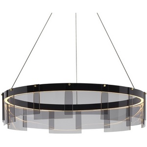 Изображение товара Подвесная люстра светодиодная Delight Collection Stratos D8825P/L black/smoky кольцо
