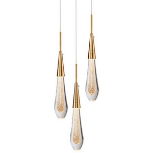 Изображение товара Подвесной светильник светодиодный Delight Collection Pour DZ1018P-3 brass