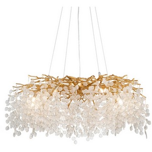 Изображение товара Подвесная люстра Delight Collection Shiro-noda FTB006R-100 brass/clear