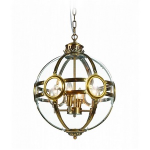 Изображение товара Подвесная люстра Delight Collection Hagerty KG0516P-3 antique brass в форме шара