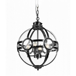 Изображение товара Подвесная люстра Delight Collection Hagerty KG0516P-3 black в форме шара