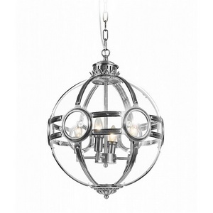 Изображение товара Подвесная люстра Delight Collection Hagerty KG0516P-3 nickel в форме шара