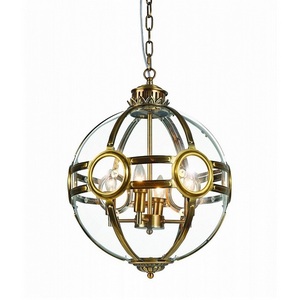 Изображение товара Подвесная люстра Delight Collection Hagerty KG0516P-4 antique brass в форме шара