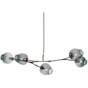 Изображение товара Подвесная люстра на штанге Delight Collection Bubble KG0579P-5 smoky