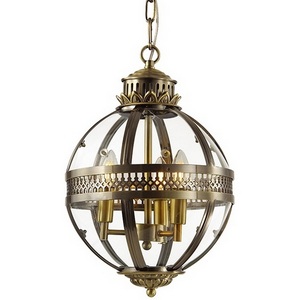 Изображение товара Подвесной светильник KM0115P-3S DeLight Collection 115 antique brass в форме шара