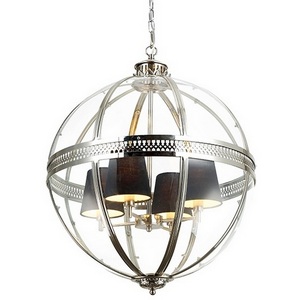 Изображение товара Подвесная люстра в форме клетки Delight Collection Residential KM0115P-4L nickel