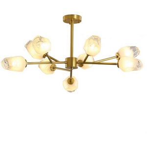 Изображение товара Потолочная люстра на штангеDelight Collection KM1245P KM1245P-9 brass