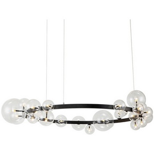 Изображение товара Подвесная люстра молекулы Delight Collection Art Deco Bubble KM1294P-24 black/clear