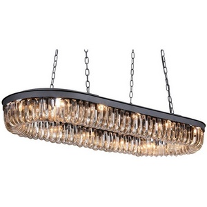 Изображение товара Подвесная люстра хрусталь Delight Collection Crystal Black KR0295P-12 black