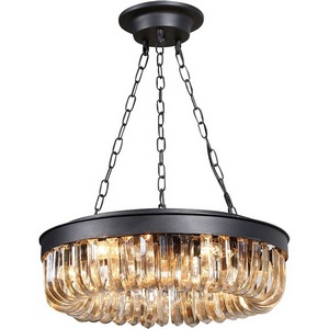 Изображение товара Подвесная люстра хрусталь Delight Collection Crystal Black KR0295P-5 black